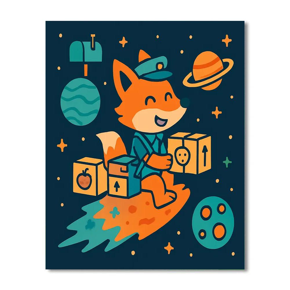 Comet Delivery Service paint by color