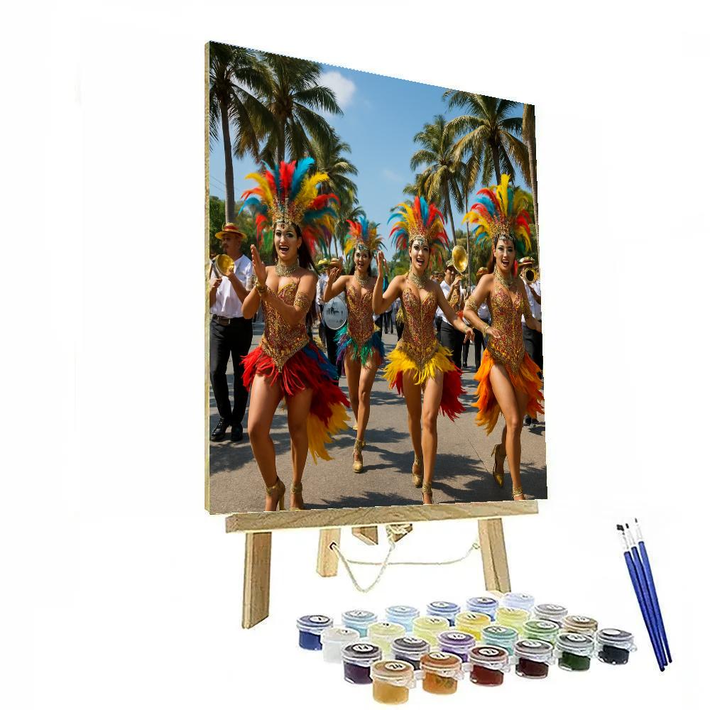 Carnival Barranquilla Costumes paint by color