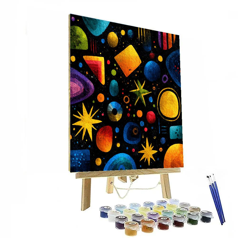 Joan Miro Inspired Abstract Night Sky Painting by numbers kit
