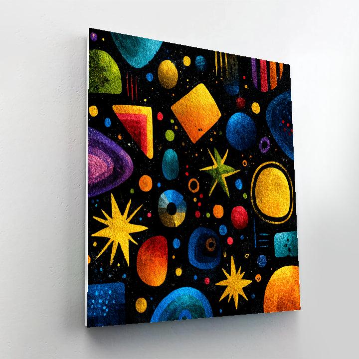Joan Miro Inspired Abstract Night Sky Painting by numbers kit