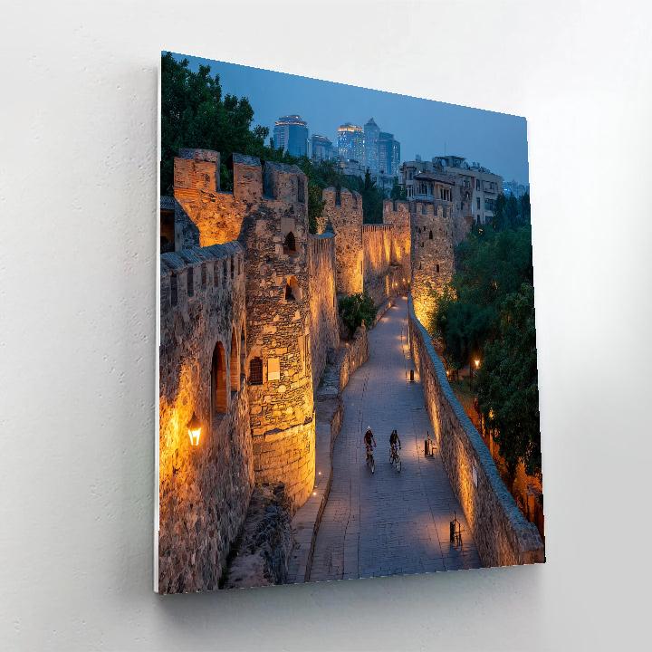 City Wall Promenade Xi An China Urban Heritage paint by color