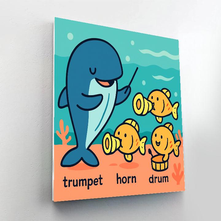 Ocean Orchestra Lesson Paint by numbers art