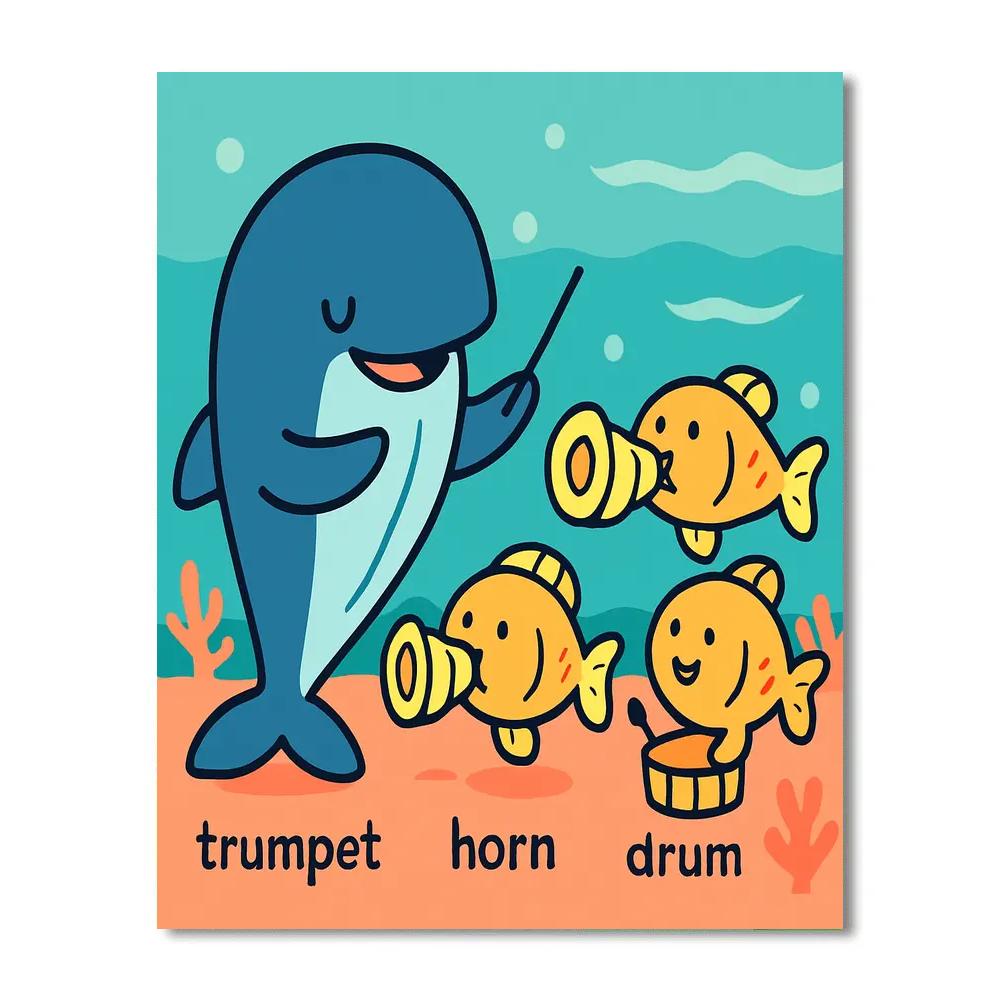 Ocean Orchestra Lesson Paint by numbers art