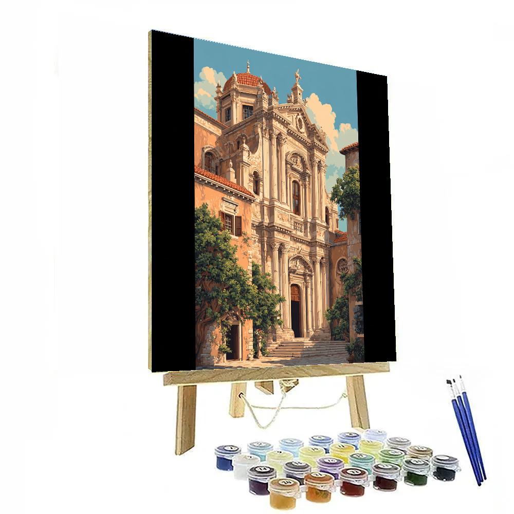 Raphael Inspired Classical Architecture Number painting