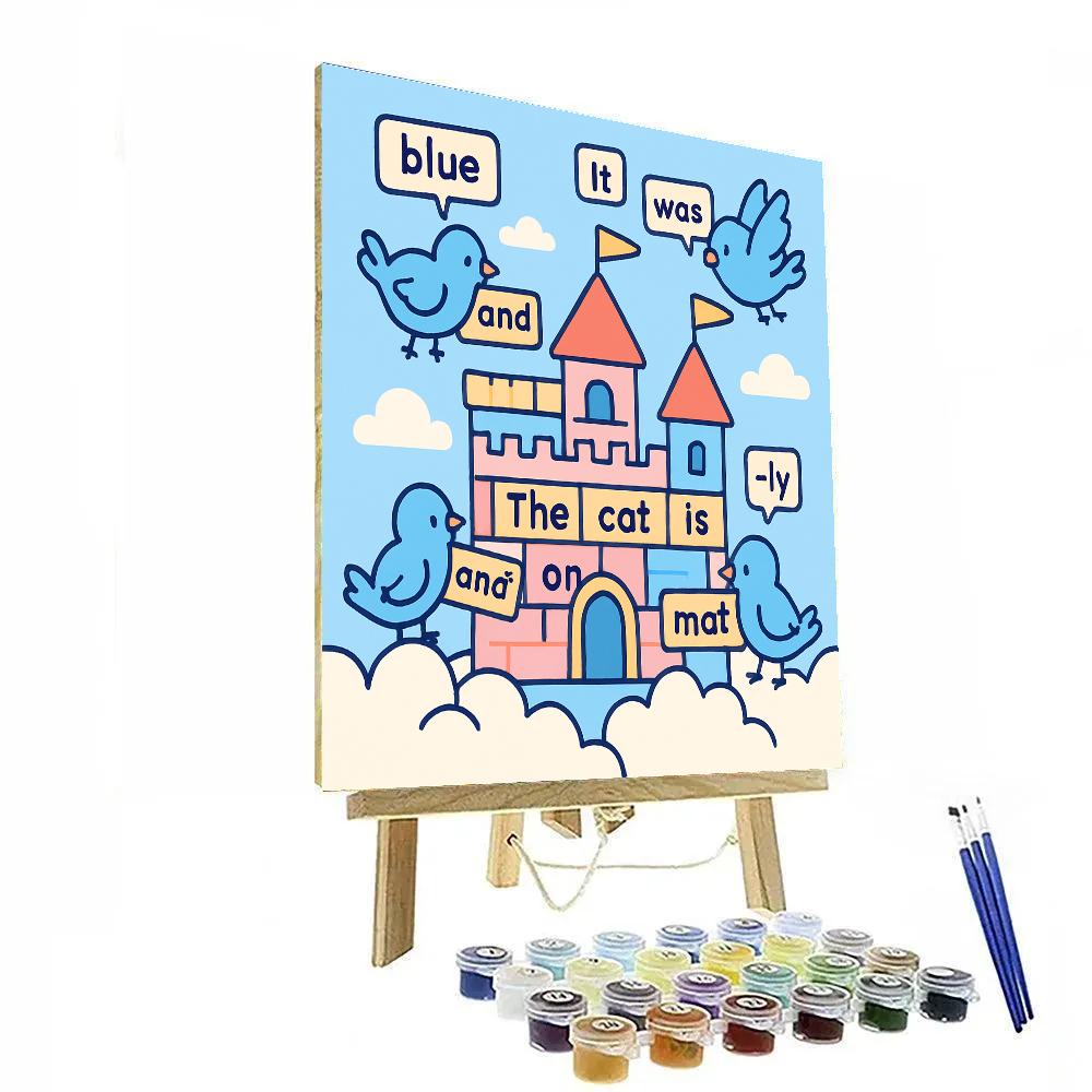 Cloud Castle Grammar DIY paint by numbers