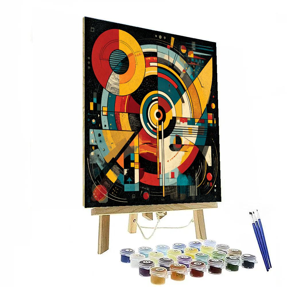 Wassily Kandinsky Inspired Musical Abstract Paint by numbers art
