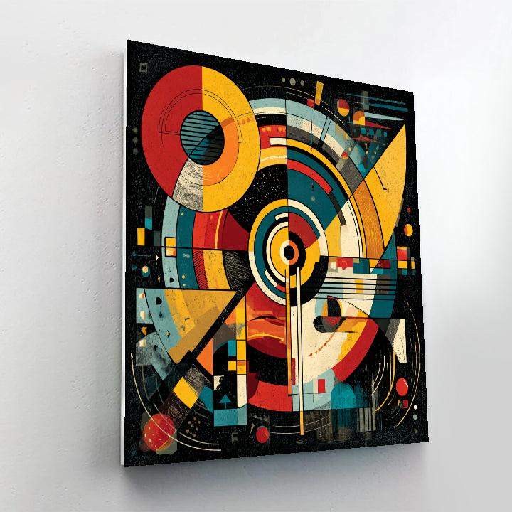 Wassily Kandinsky Inspired Musical Abstract Paint by numbers art