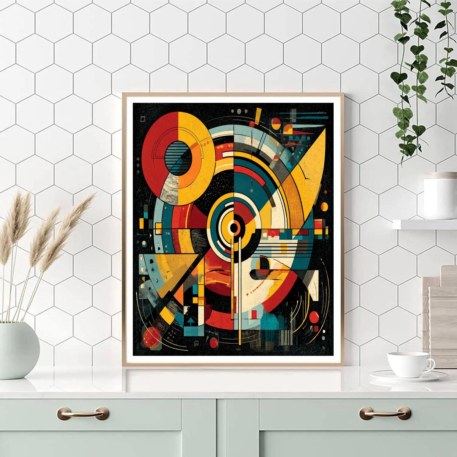 Wassily Kandinsky Inspired Musical Abstract Paint by numbers art