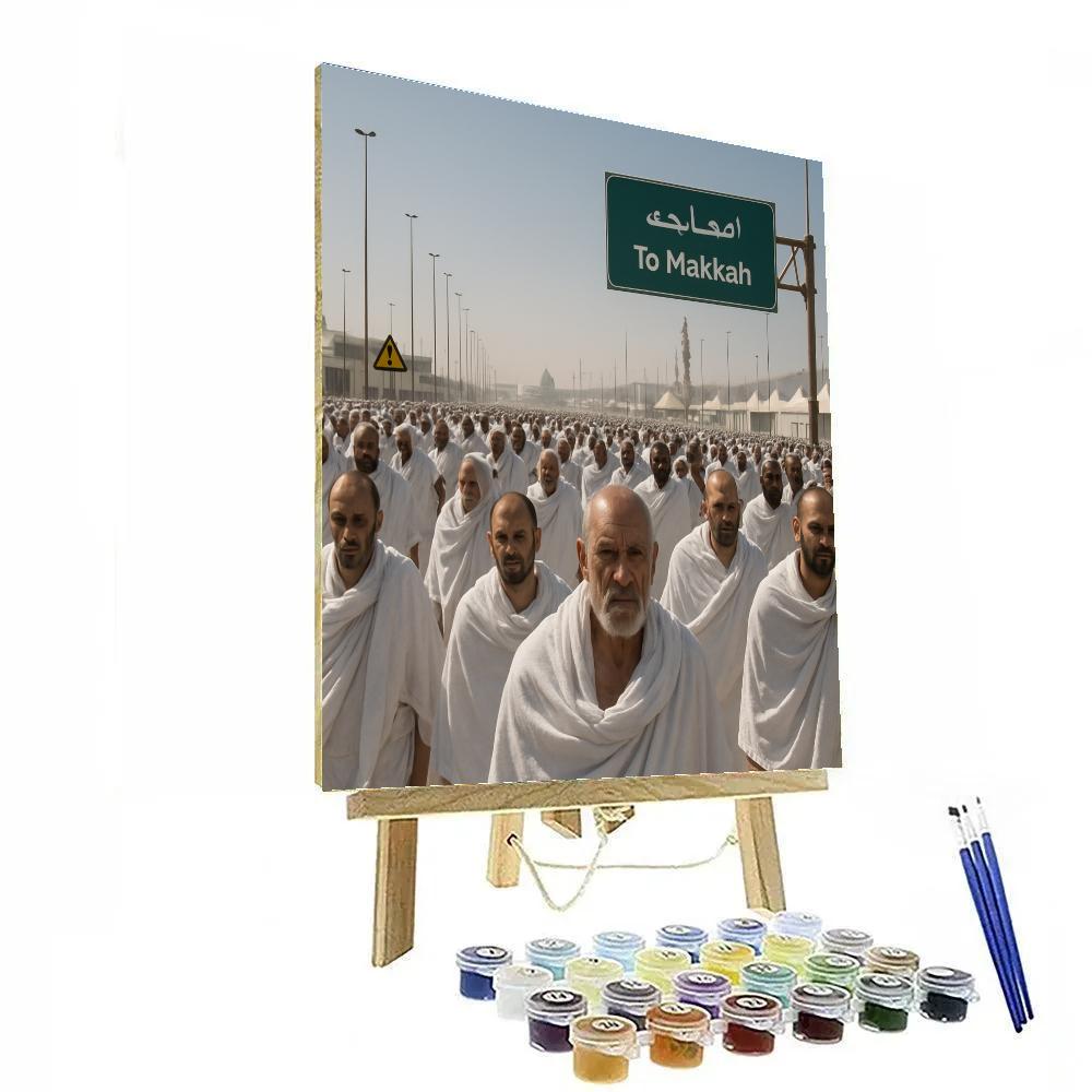 Hajj Pilgrim Walk Paint by numbers kits