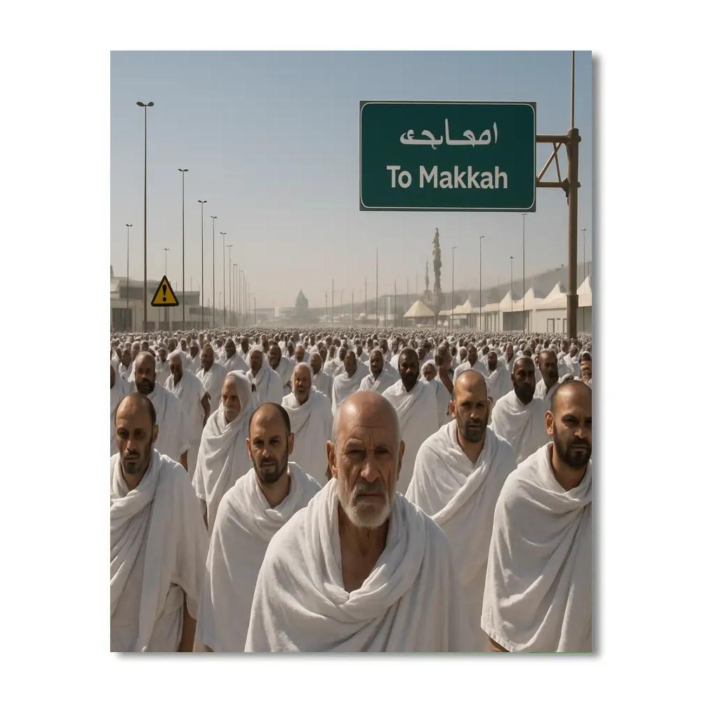 Hajj Pilgrim Walk Paint by numbers kits