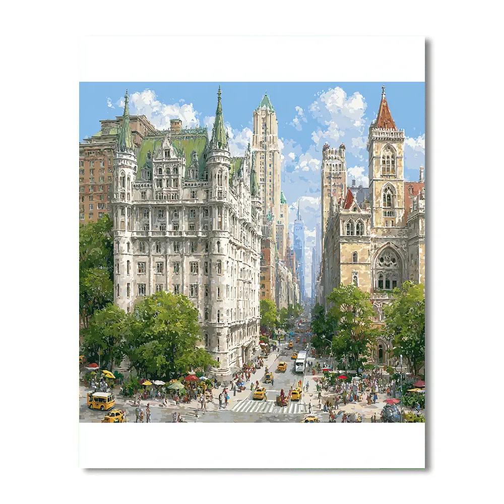 Zocalo Urban Plaza Mexico City Mexico painting number kit