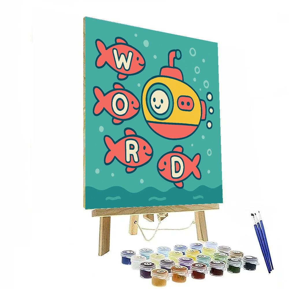 Submarine Language Voyage Number painting