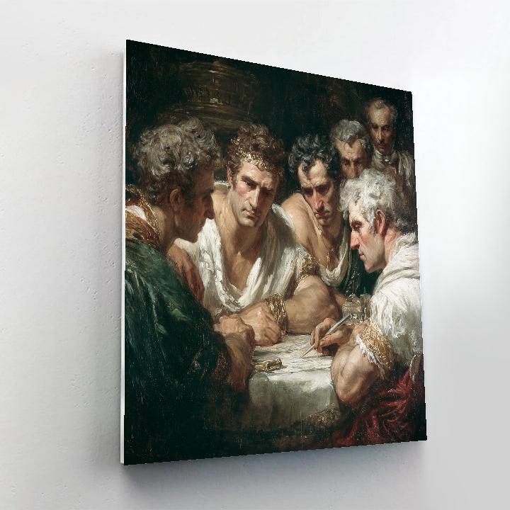 Jacques-Louis David Inspired Historical Meeting Numbered painting kits