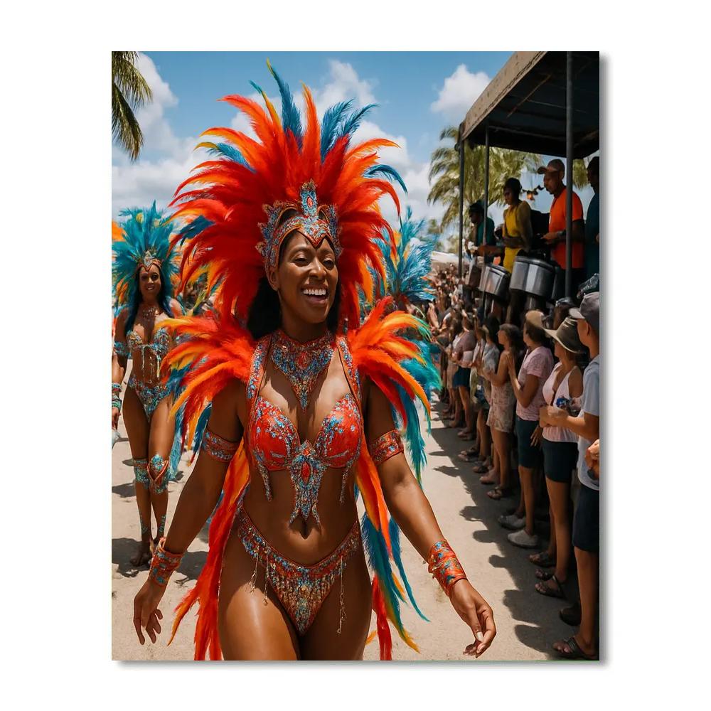 Trinidad Crop Over Parade Numbered painting kits