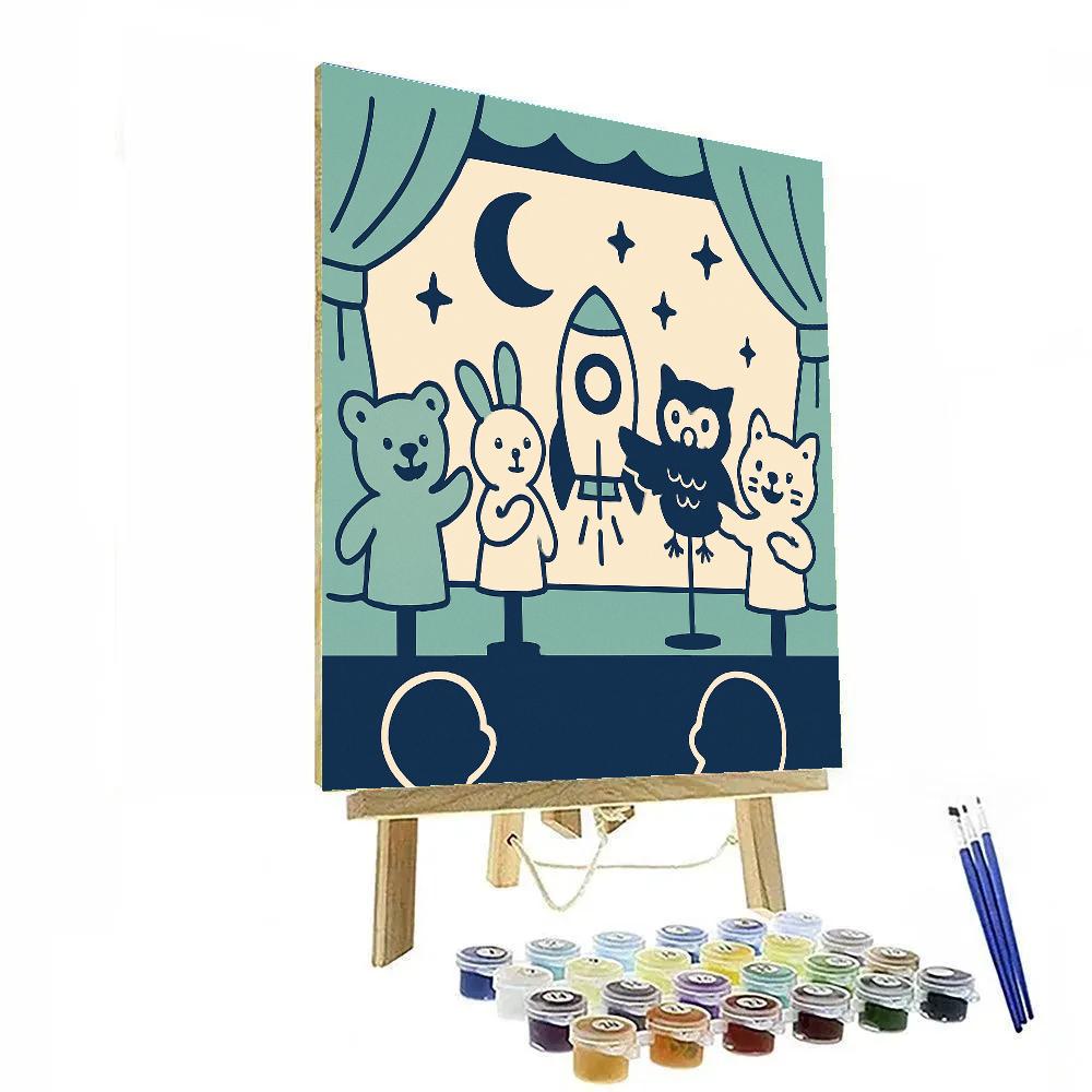 Puppet Planet Storytime paint by numbers