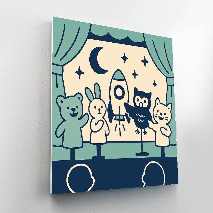 Puppet Planet Storytime paint by numbers