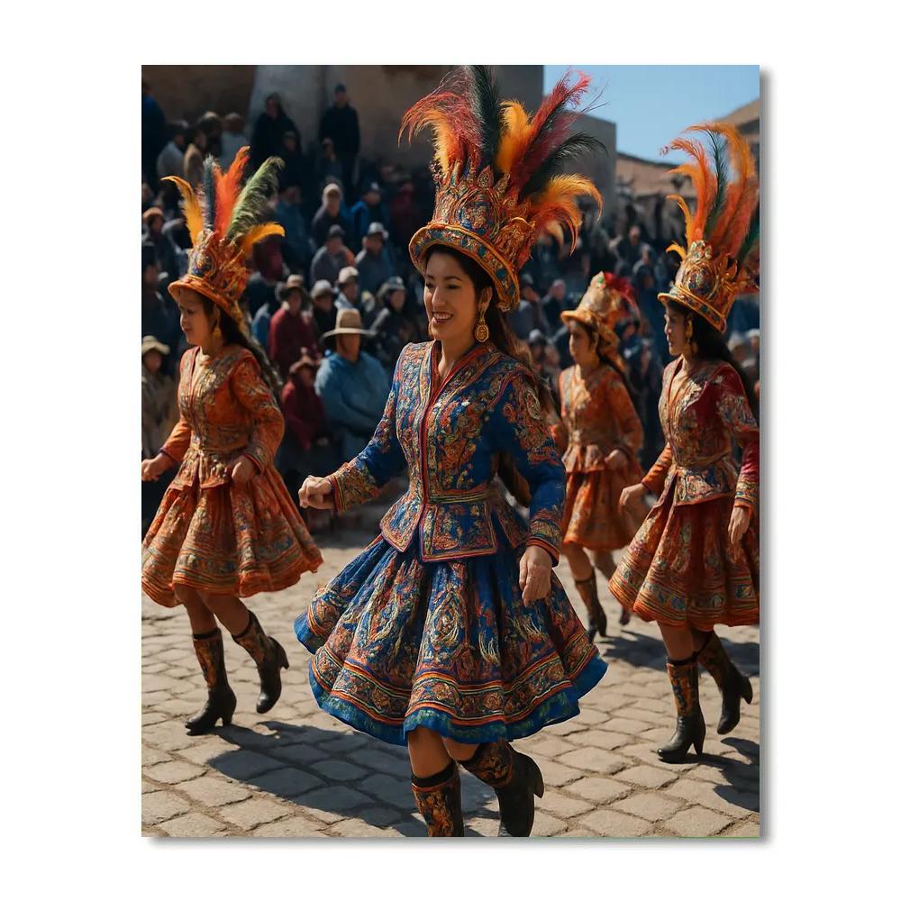 Carnival Of Oruro Folk Dance Paint by numbers art