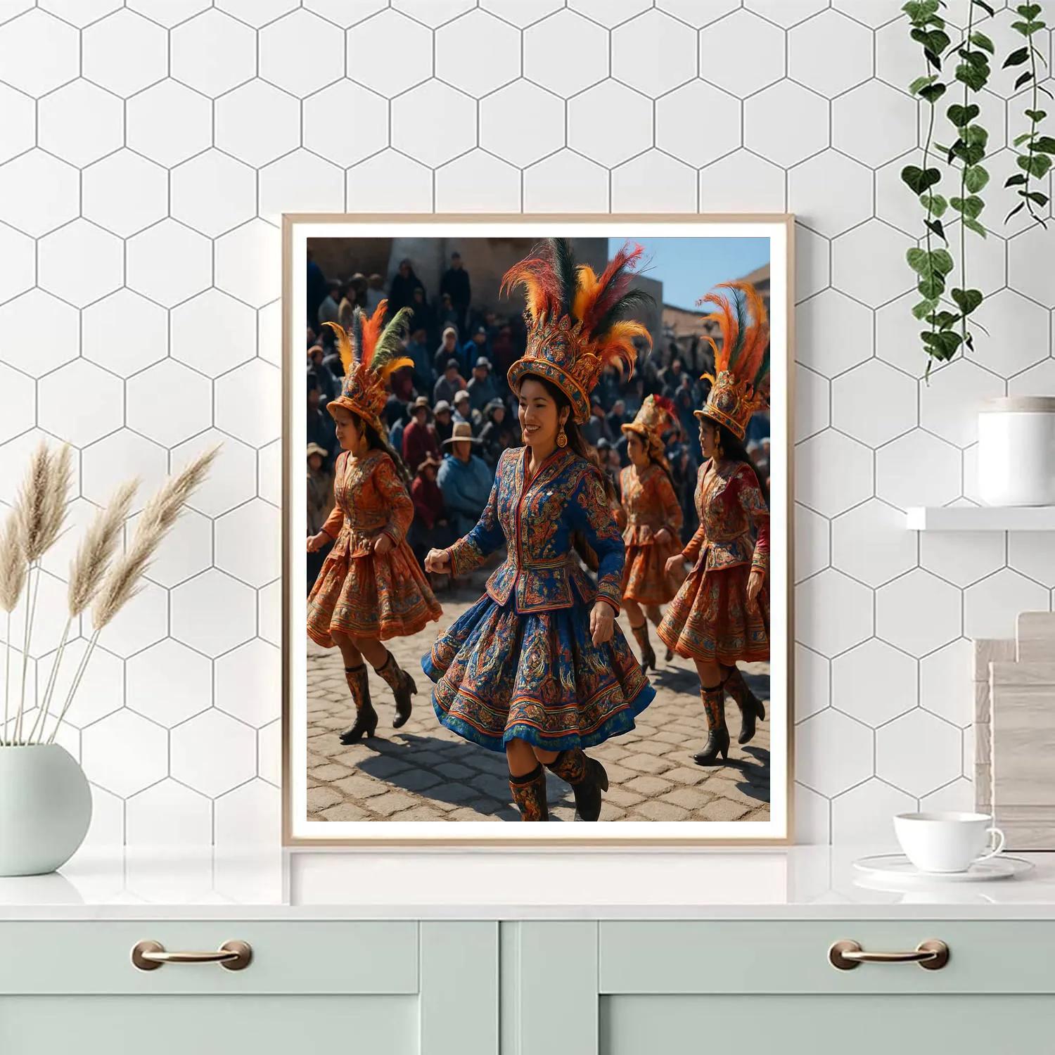 Carnival Of Oruro Folk Dance Paint by numbers art