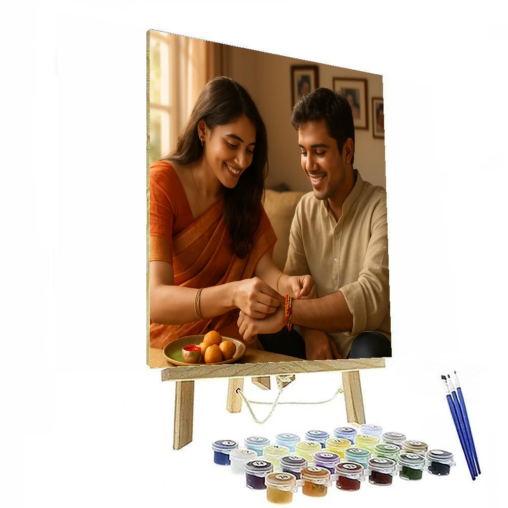 Raksha Bandhan Sibling Ties Numbered painting kits