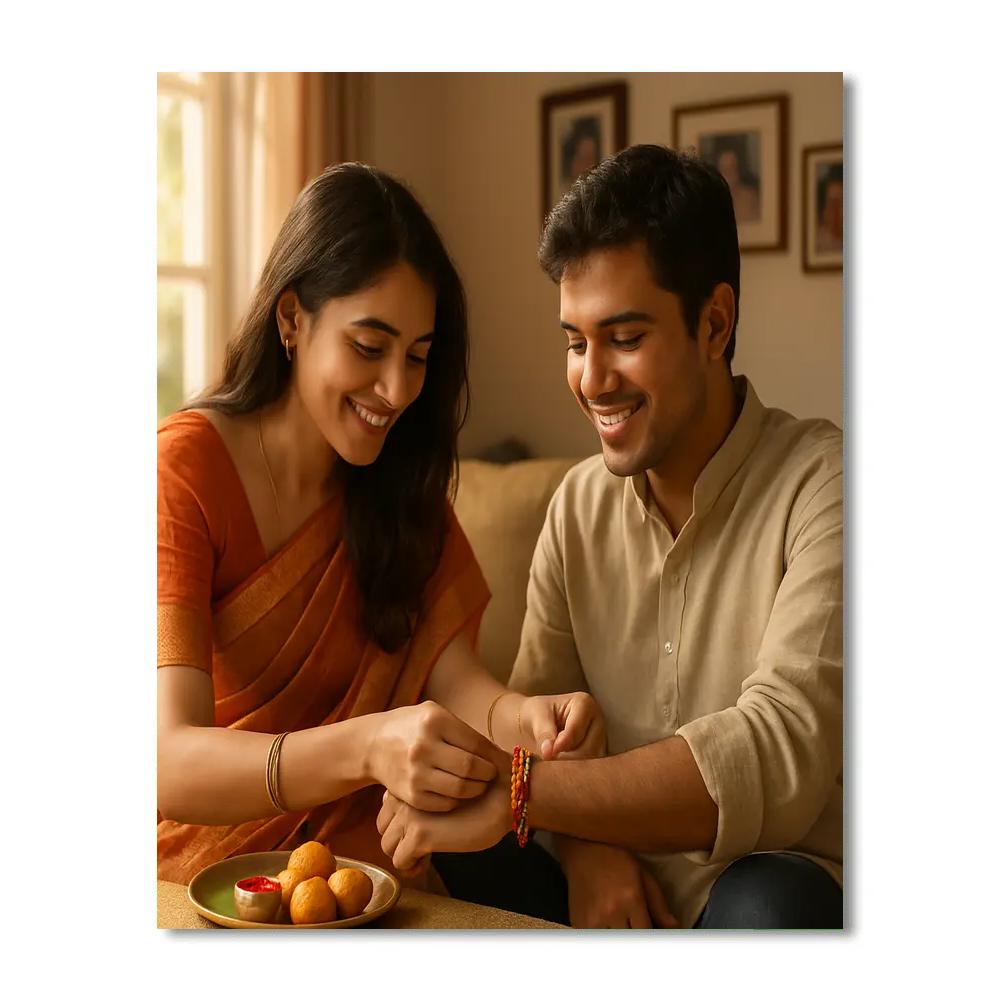 Raksha Bandhan Sibling Ties Numbered painting kits