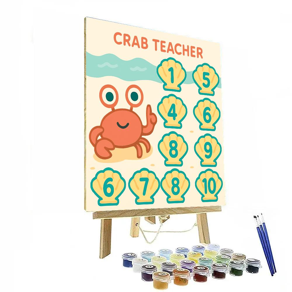 Sea School Counting Clams paint by numbers