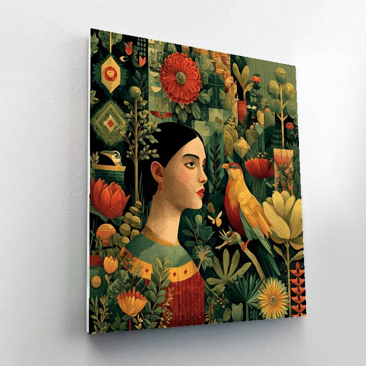 Frida Kahlo Inspired Tropical Jungle Paint by numbers kits