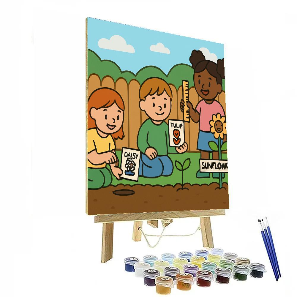 Little Gardeners Science paint by numbers