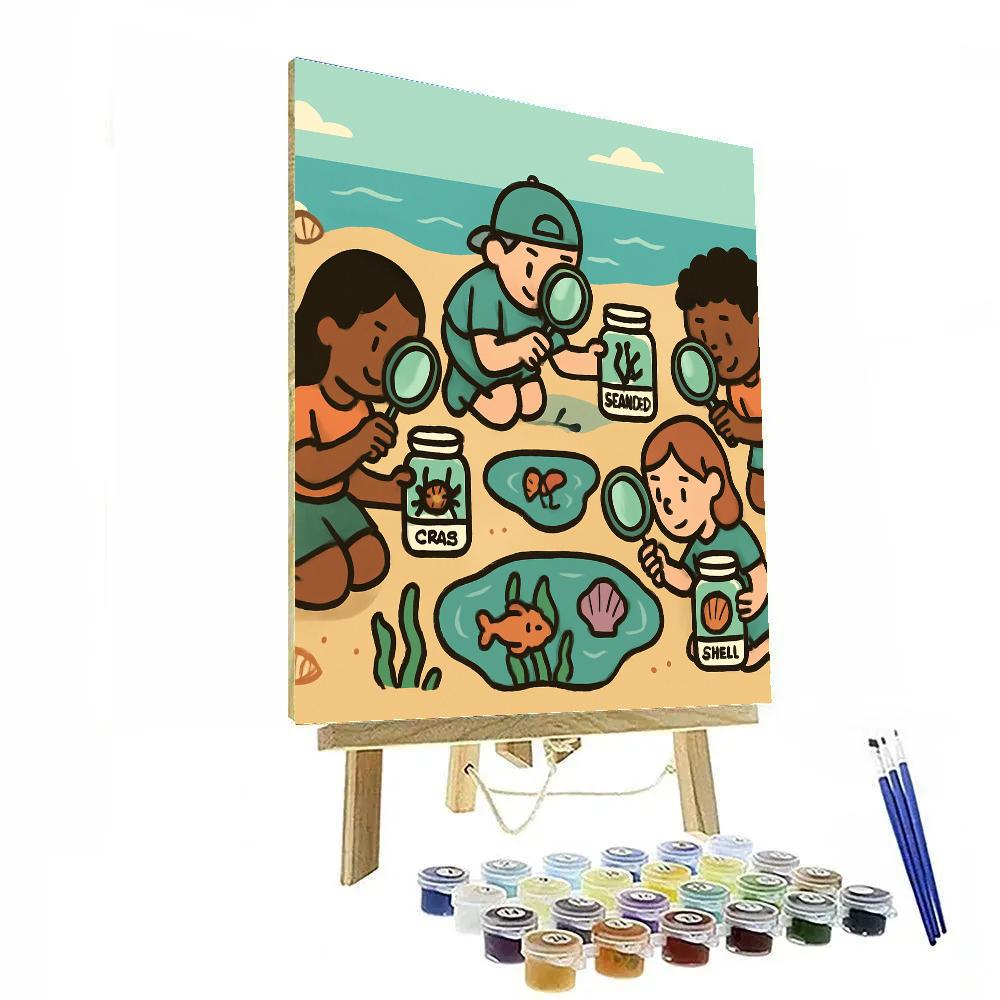 Seashore Science Lab Number painting