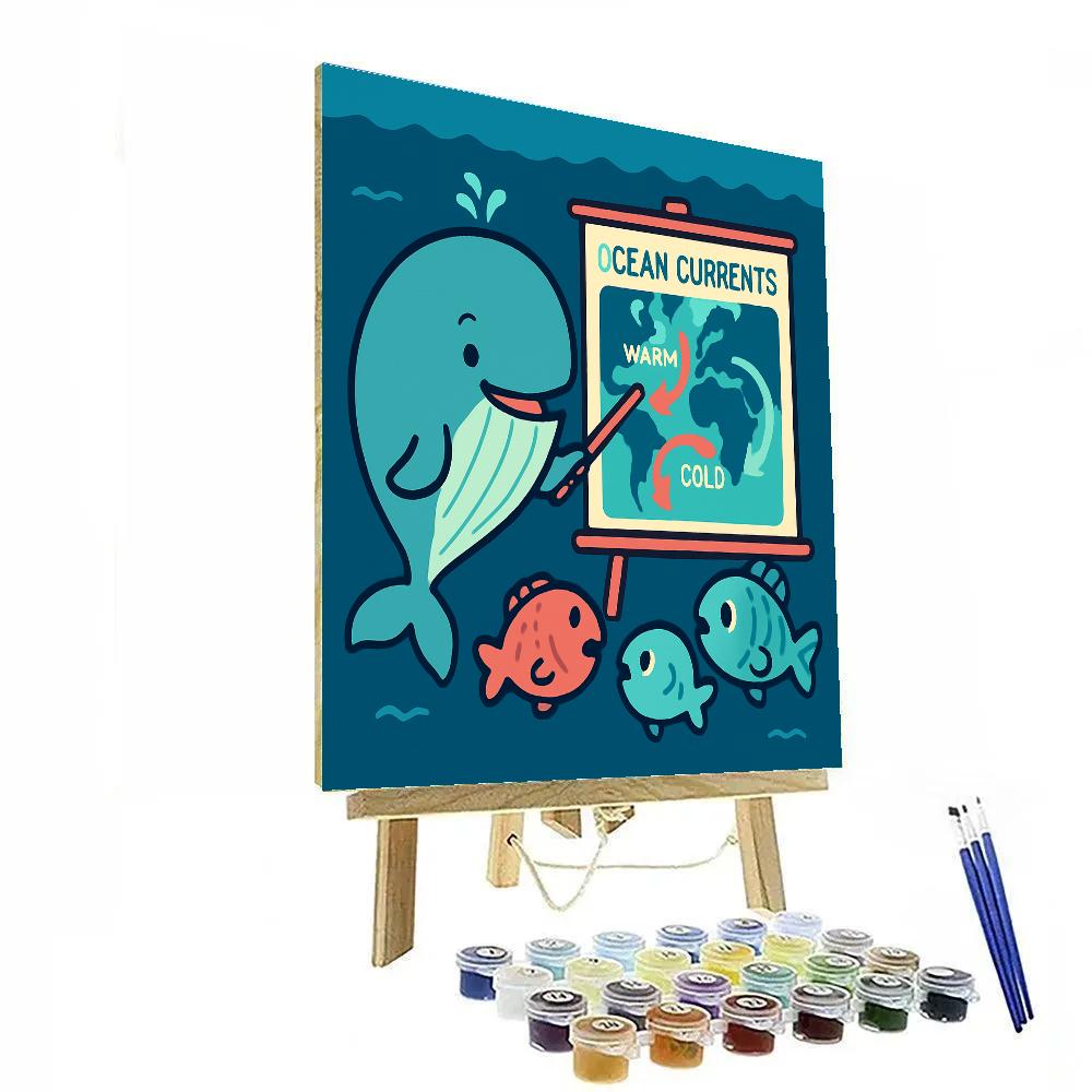 Whale Tale Story Map paint by numbers