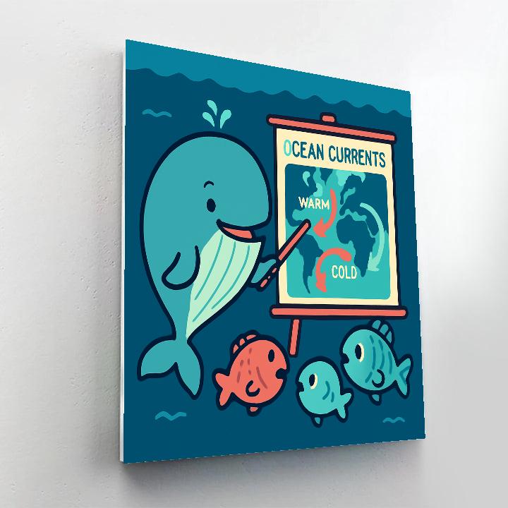 Whale Tale Story Map paint by numbers