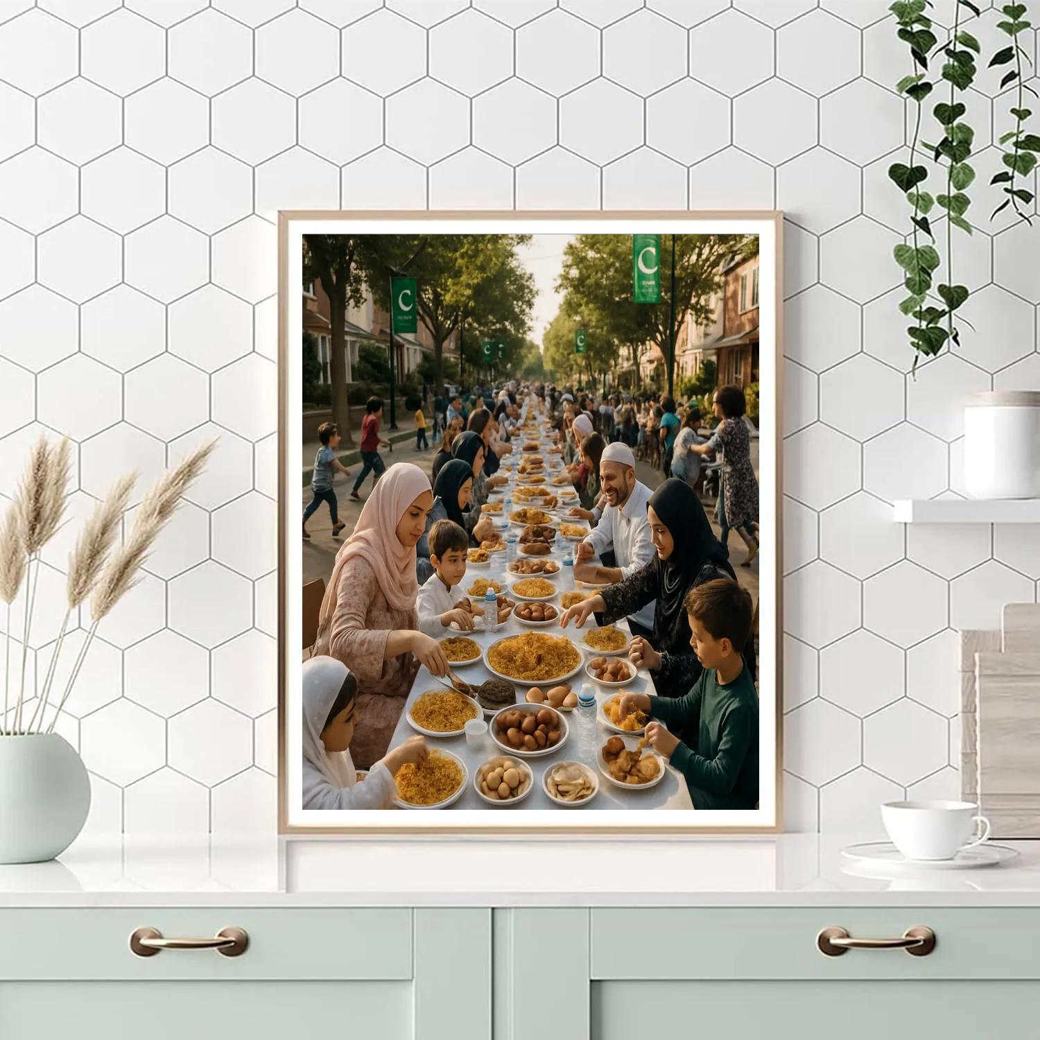 Eid Al Fitr Street Feast paint by numbers