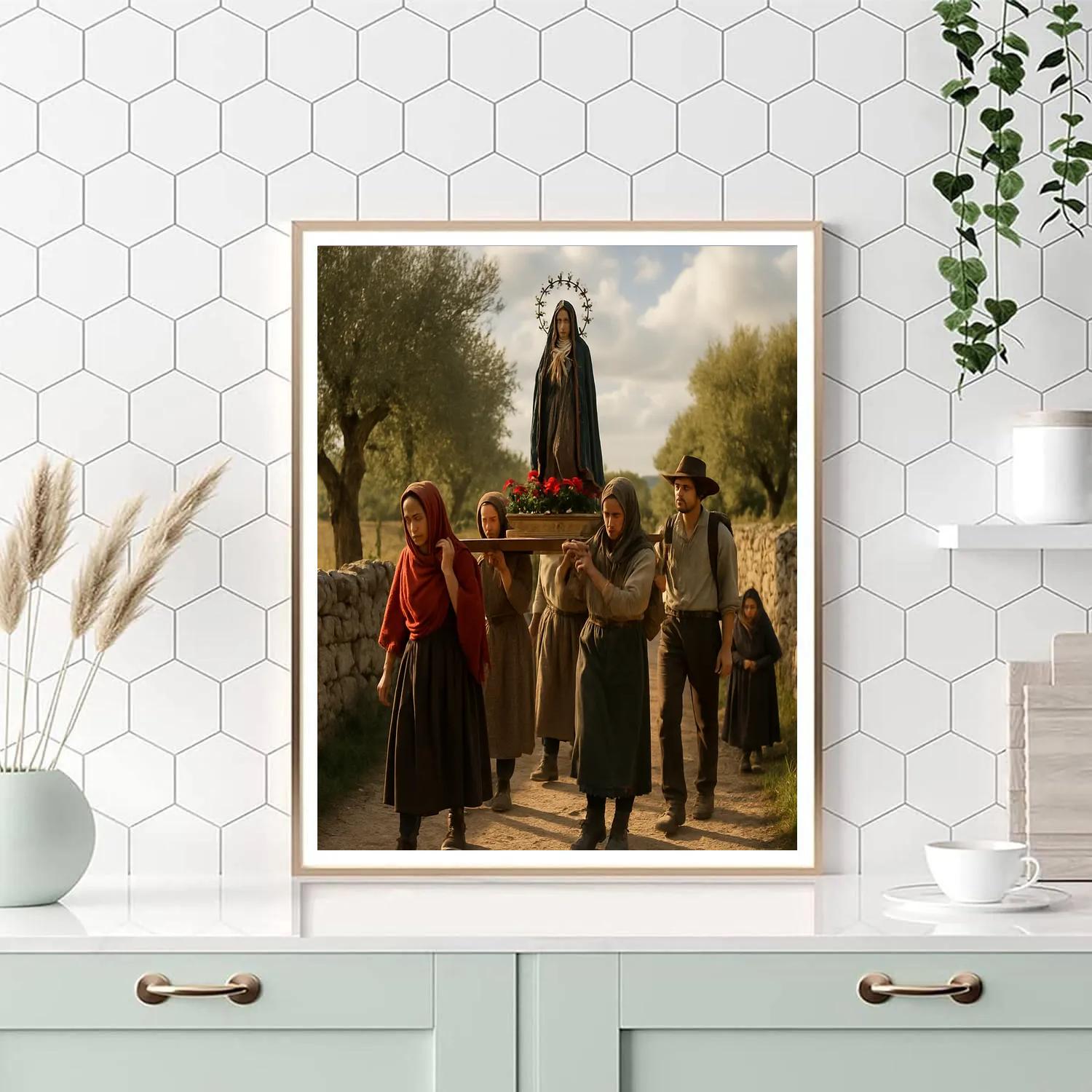La Sainza Pilgrimage Spain Number painting