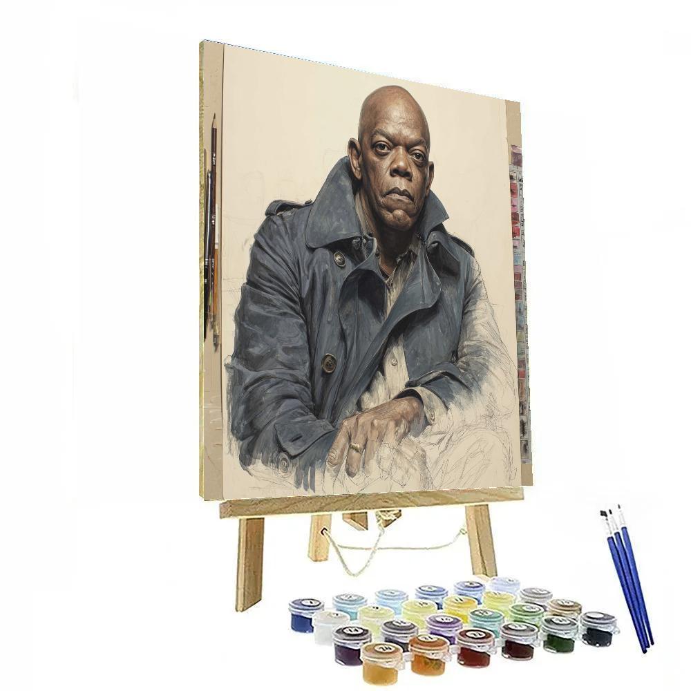 Samuel L. Jackson: Steady Command In The Quiet Storm Paint by numbers kits