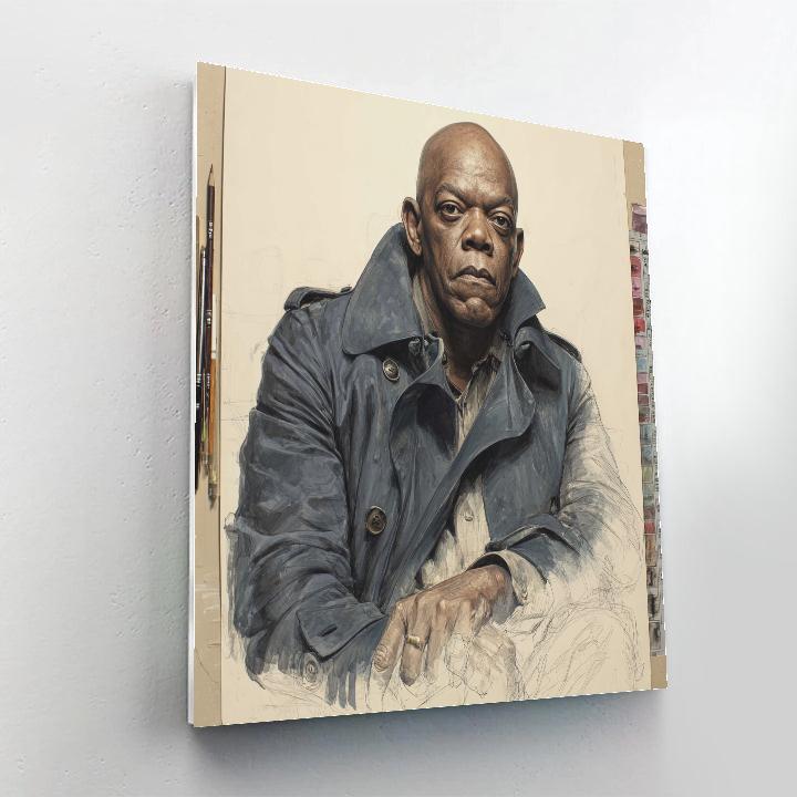 Samuel L. Jackson: Steady Command In The Quiet Storm Paint by numbers kits