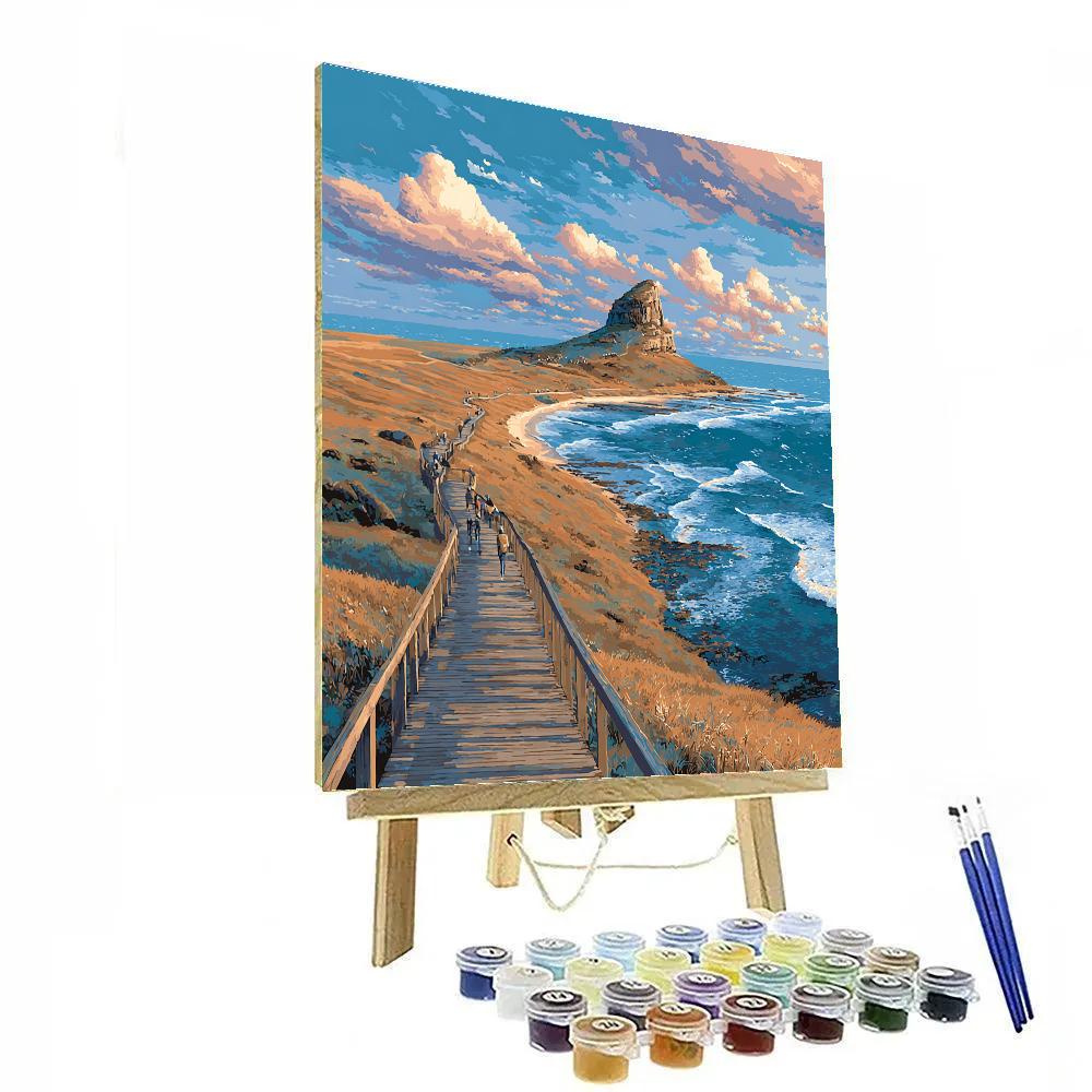 Seongsan Ilchulbong Urban Coastal Park Jeju South Korea Painting by numbers kit