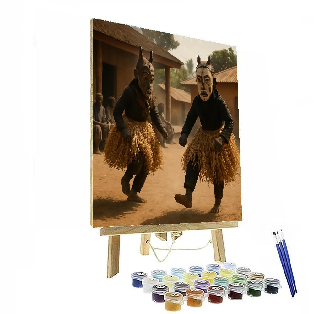 Ivory Coast Fêtes Des Masques Paint by numbers kits