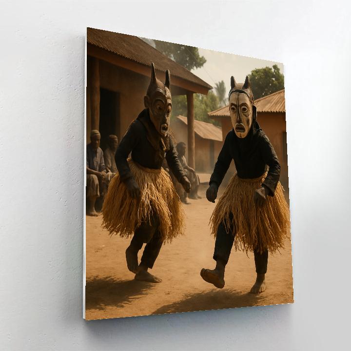 Ivory Coast Fêtes Des Masques Paint by numbers kits