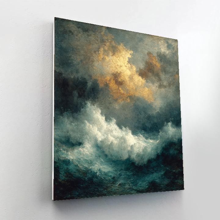 William Turner Inspired Stormy Sea Paint by numbers art