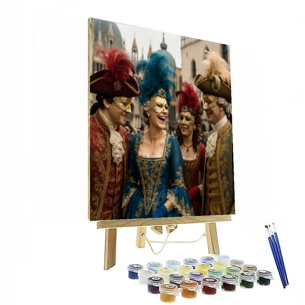 Carnival Of Venice Masked Ball painting number kit