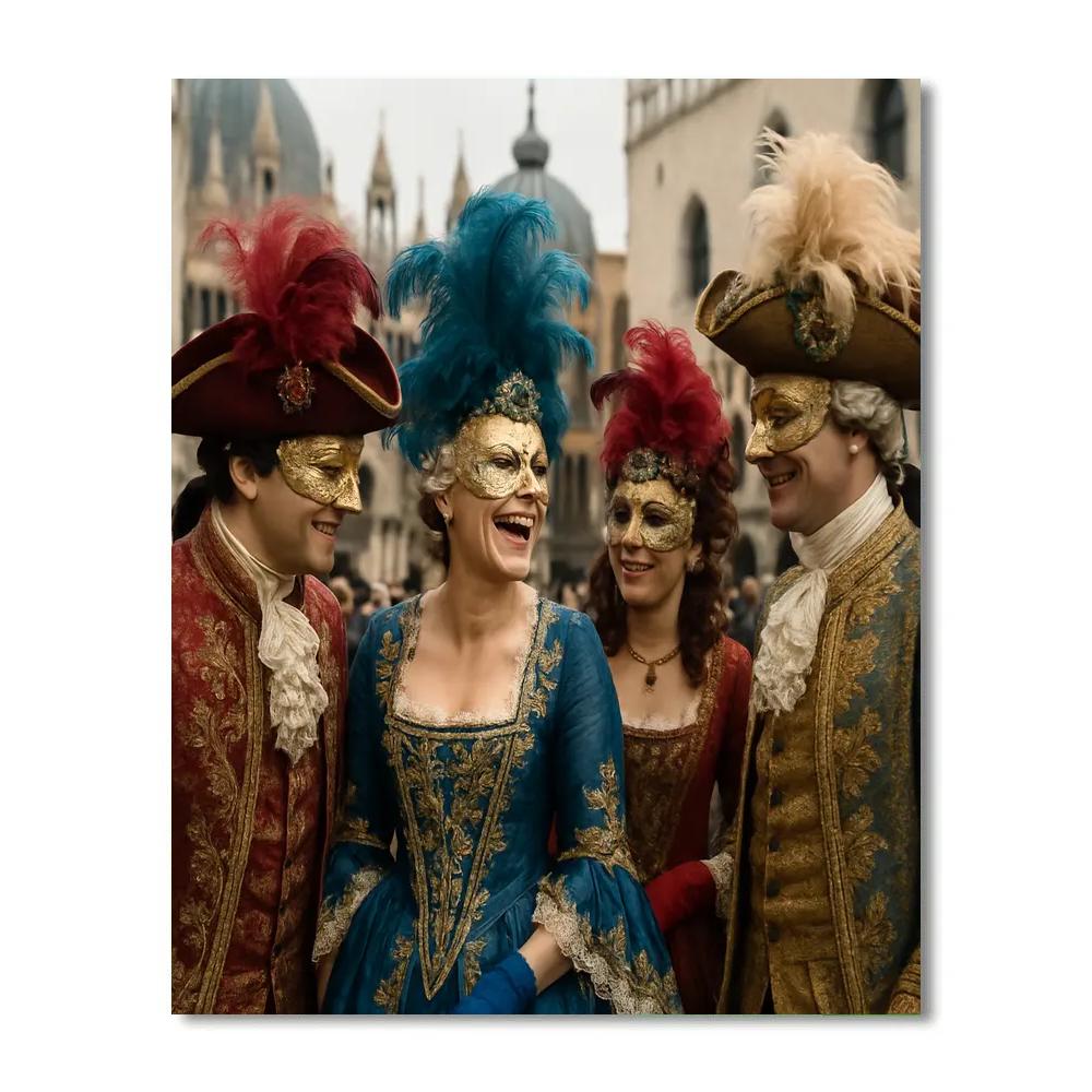 Carnival Of Venice Masked Ball painting number kit