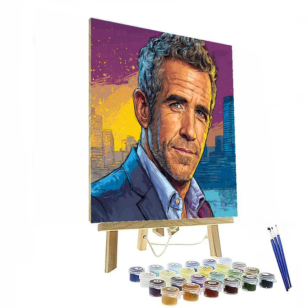 Ryan Reynolds: Razor-Wit Above The City Lights Painting by numbers kit