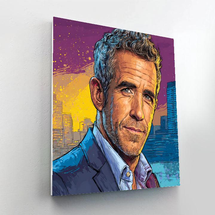 Ryan Reynolds: Razor-Wit Above The City Lights Painting by numbers kit