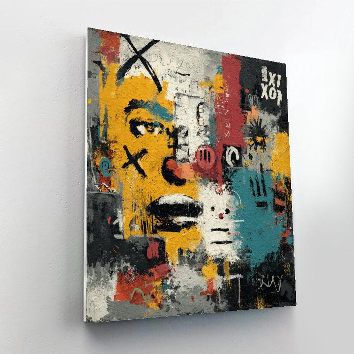 Jean-Michel Basquiat Inspired Urban Jungle paint by number