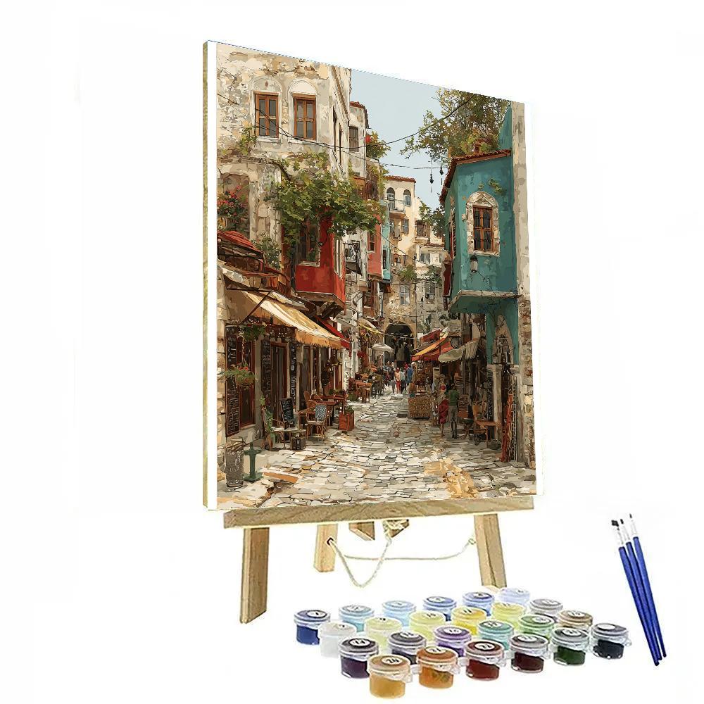 Sarajevo Baščaršija Old Town Street Bosnia And Herzegovina paint by number