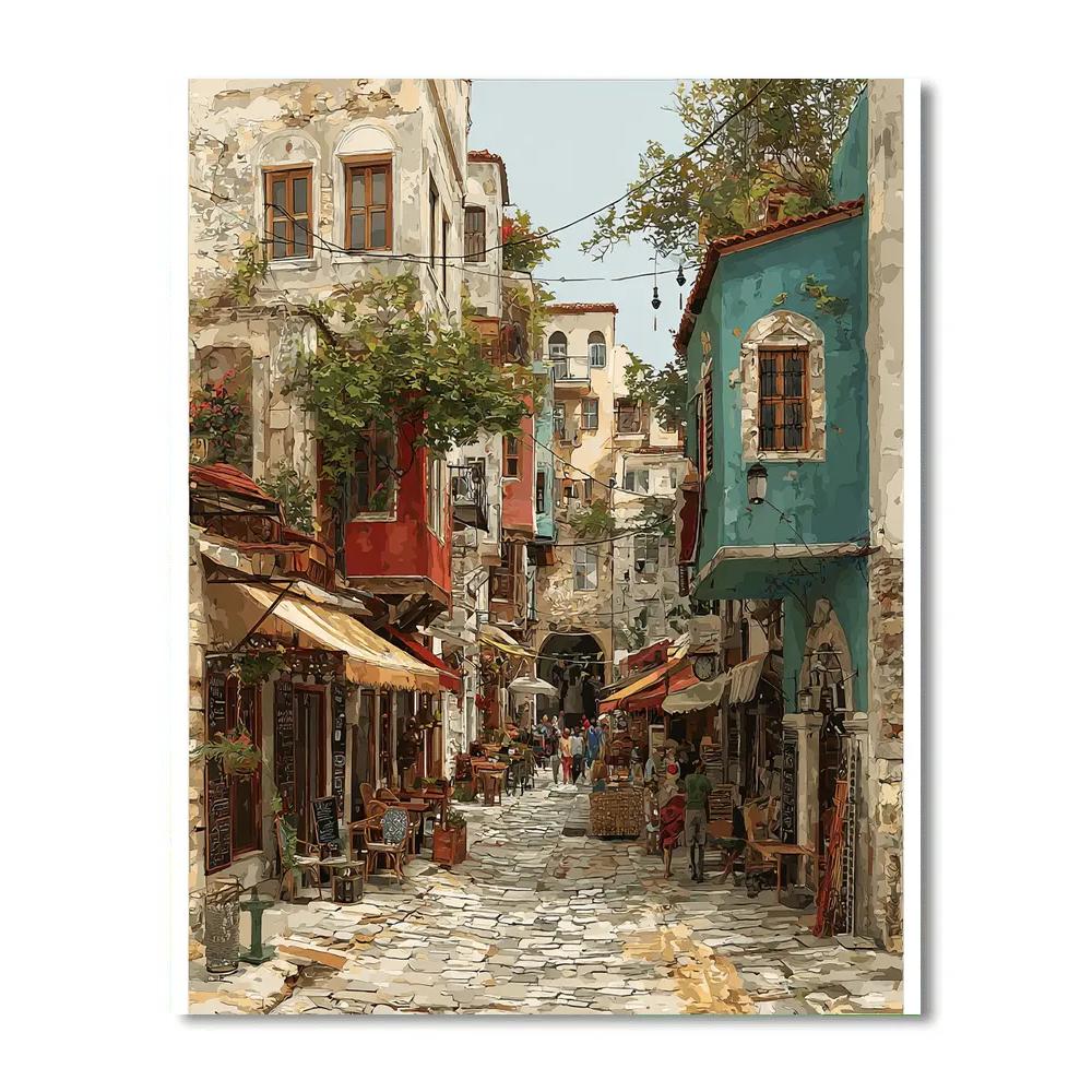 Sarajevo Baščaršija Old Town Street Bosnia And Herzegovina paint by number