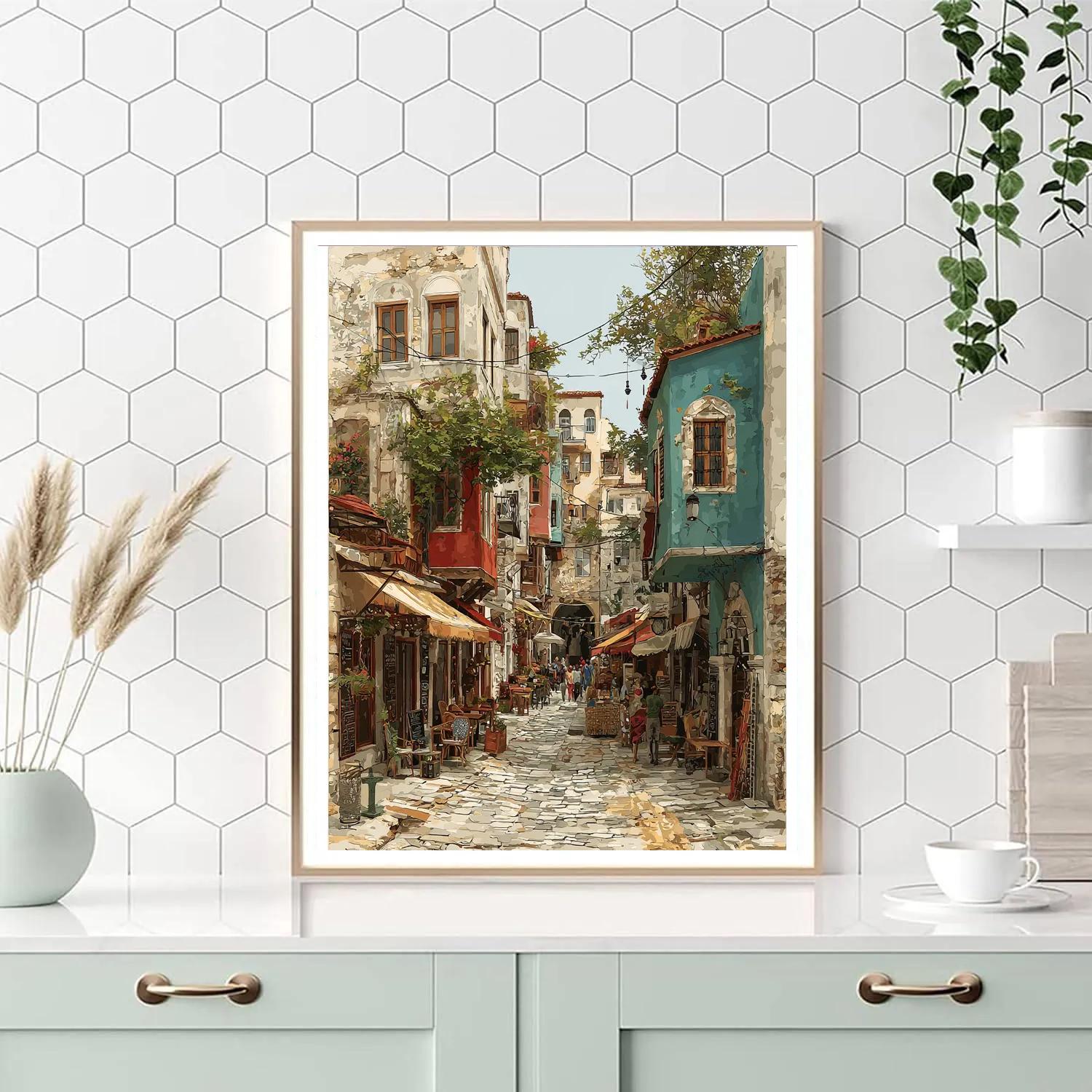 Sarajevo Baščaršija Old Town Street Bosnia And Herzegovina paint by number