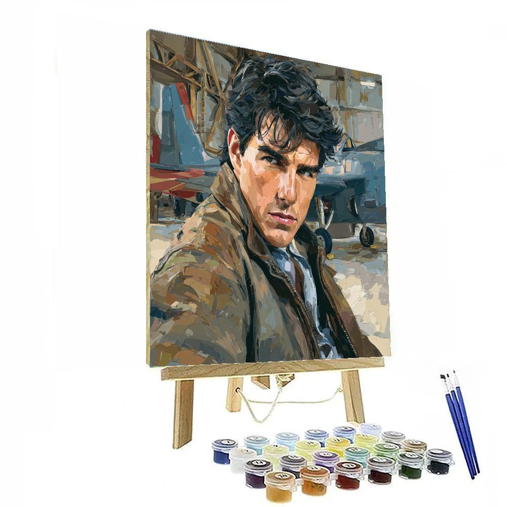 Tom Cruise: Aeronaut Of Adrenal Skyline DIY paint by numbers