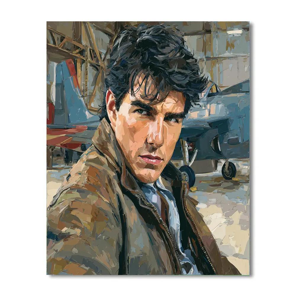 Tom Cruise: Aeronaut Of Adrenal Skyline DIY paint by numbers