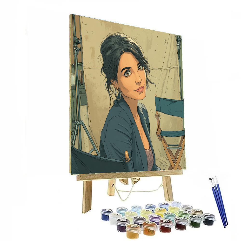 Sandra Bullock: Compass Of Warm Wit And Resolve paint by numbers