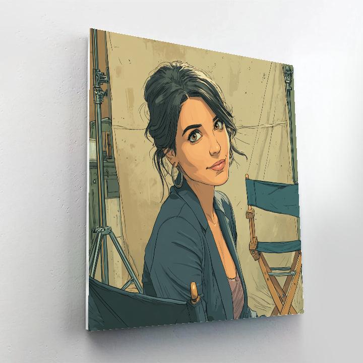 Sandra Bullock: Compass Of Warm Wit And Resolve paint by numbers